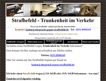 Tablet Screenshot of einspruch-gegen-strafbefehl.de
